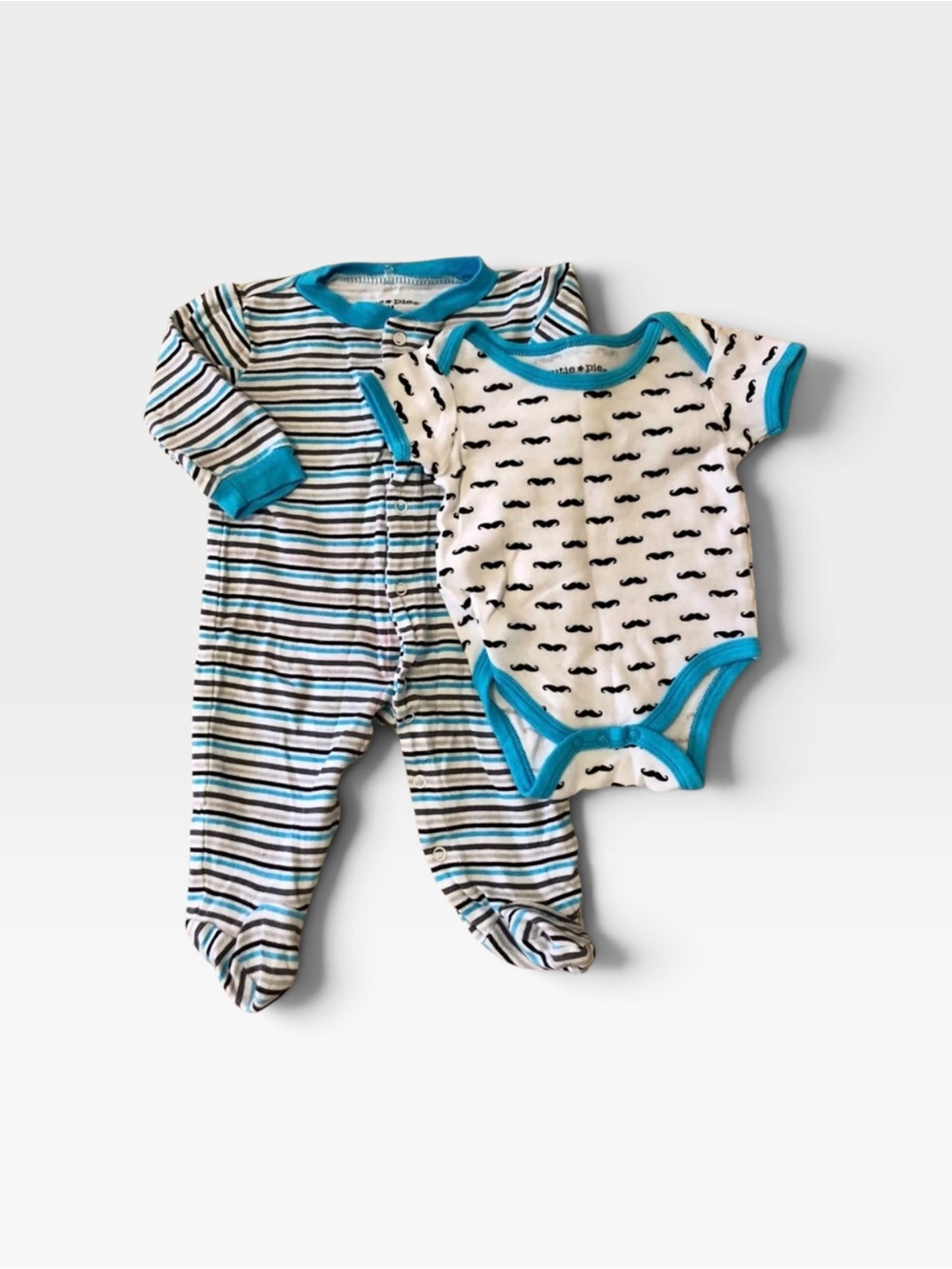 3/$25 Set of 2 Cutie Pie Footie & Bodysuit